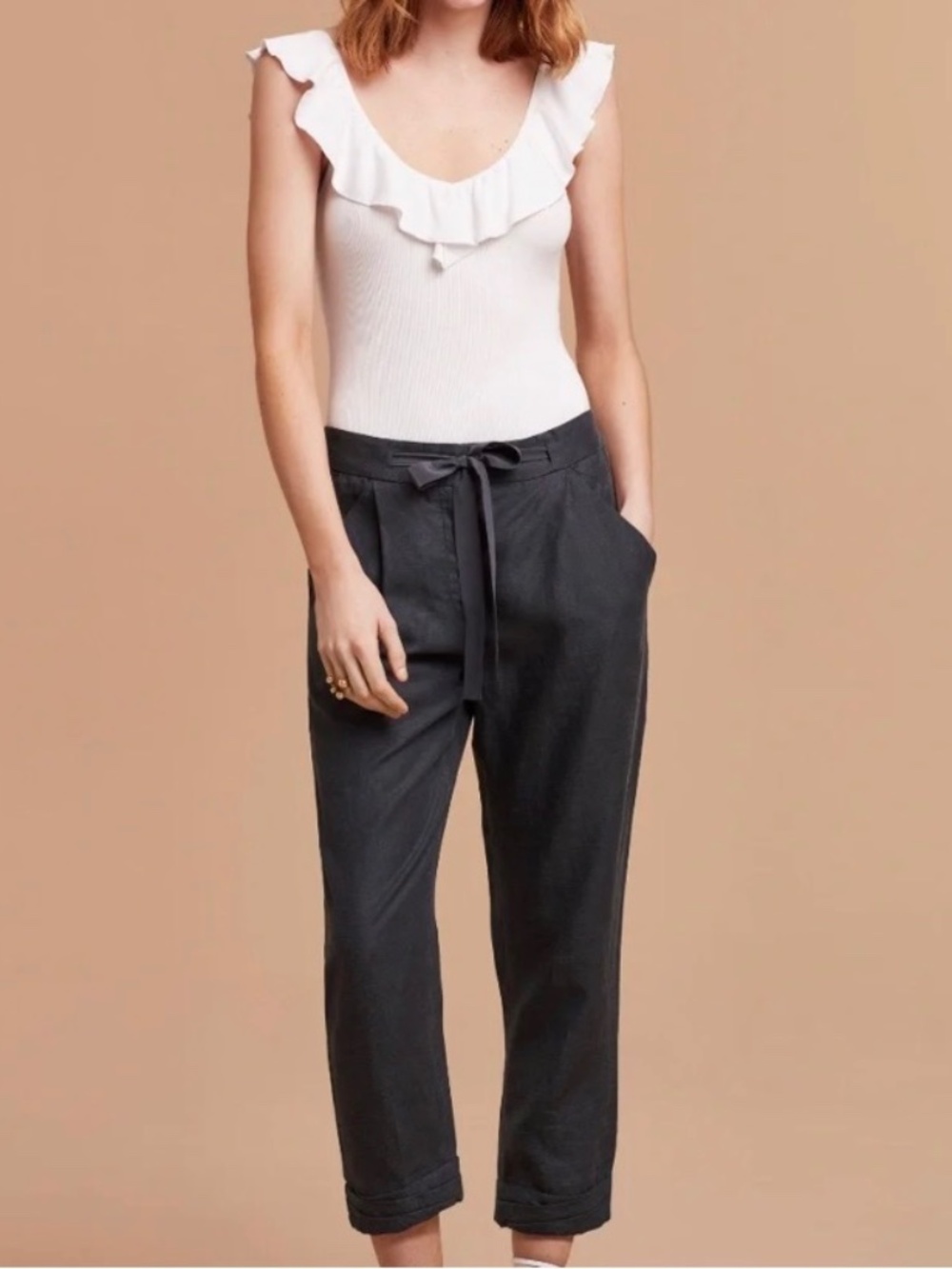 Aritzia Wilfred Dark Grey Allant Pant